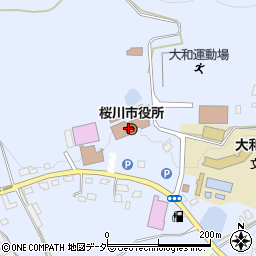 茨城県桜川市周辺の地図