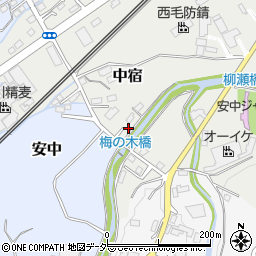 群馬県安中市中宿1159-14周辺の地図