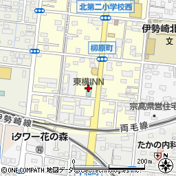 東横ＩＮＮ群馬伊勢崎駅前周辺の地図