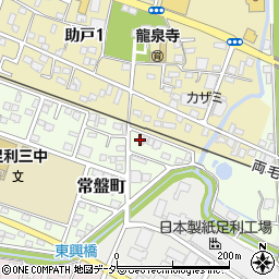 栃木県足利市常盤町10周辺の地図