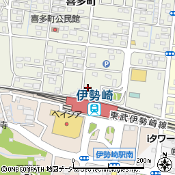 群馬県伊勢崎市喜多町61周辺の地図