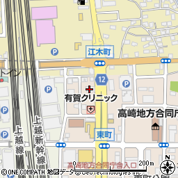 ウチダエスコ株式会社　高崎営業所周辺の地図