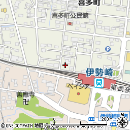 群馬県伊勢崎市喜多町96周辺の地図
