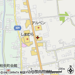 長野ダイハツ販売穂高店周辺の地図