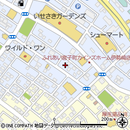 セブンイレブン伊勢崎宮子町店周辺の地図
