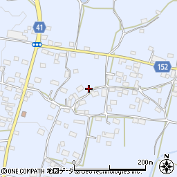 茨城県桜川市本木周辺の地図