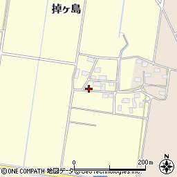 茨城県筑西市掉ヶ島周辺の地図