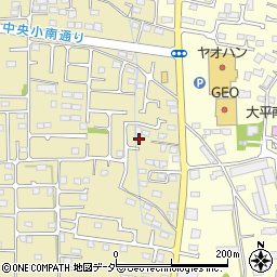 栃木県栃木市大平町新1006周辺の地図