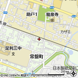 栃木県足利市常盤町21周辺の地図
