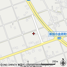 群馬県太田市新田小金井町1734-1周辺の地図