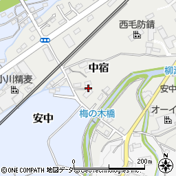 群馬県安中市中宿1152周辺の地図