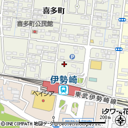 群馬県伊勢崎市喜多町63周辺の地図