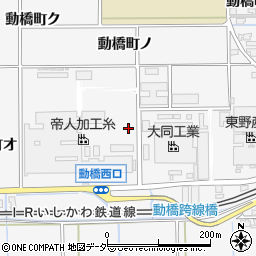 石川県加賀市動橋町ヰ周辺の地図