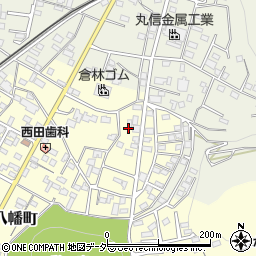 栃木県足利市八幡町周辺の地図