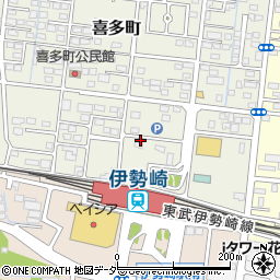 群馬県伊勢崎市喜多町63-4周辺の地図