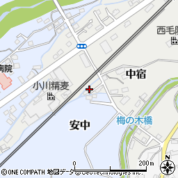 群馬県安中市中宿1155-6周辺の地図