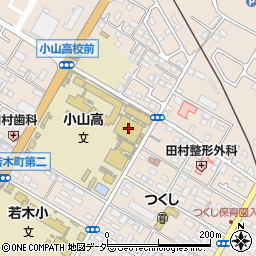 栃木県立小山高等学校周辺の地図