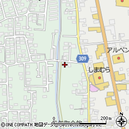 長野県安曇野市穂高柏原956周辺の地図