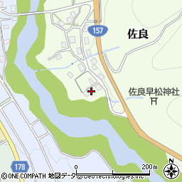 石川県白山市佐良マ周辺の地図