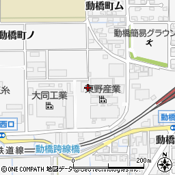 石川県加賀市動橋町ウ周辺の地図