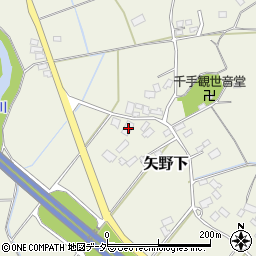 茨城県笠間市矢野下1302周辺の地図