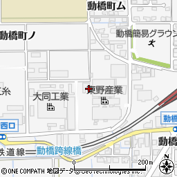 石川県加賀市動橋町（ウ）周辺の地図