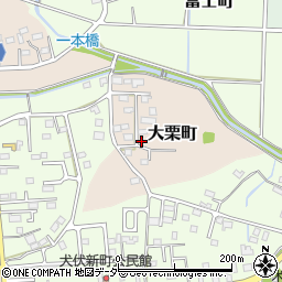 栃木県佐野市大栗町32周辺の地図