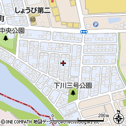 群馬県前橋市下川町44-13周辺の地図