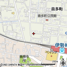 群馬県伊勢崎市喜多町129周辺の地図