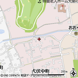 栃木県佐野市犬伏中町周辺の地図
