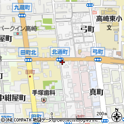 パークステーション高崎北通町第１駐車場周辺の地図