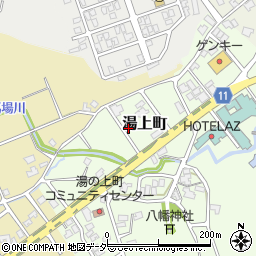 石川県小松市湯上町は周辺の地図