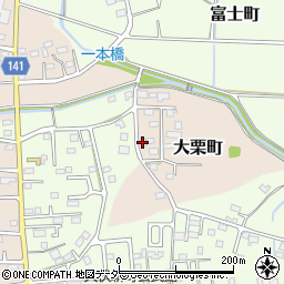 栃木県佐野市大栗町35周辺の地図