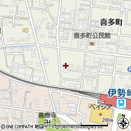 群馬県伊勢崎市喜多町130周辺の地図
