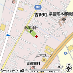茨城県水戸市吉沢町周辺の地図