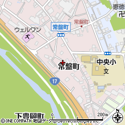 群馬県高崎市常盤町124周辺の地図