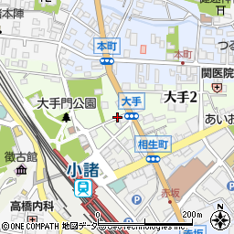 長野県小諸市大手周辺の地図
