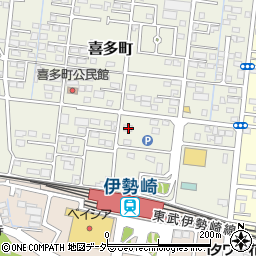 群馬県伊勢崎市喜多町65周辺の地図