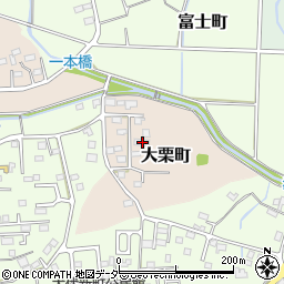 栃木県佐野市大栗町36周辺の地図