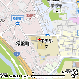 高崎市立中央小学校周辺の地図