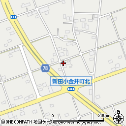 群馬県太田市新田小金井町1671周辺の地図