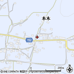 茨城県桜川市本木509周辺の地図