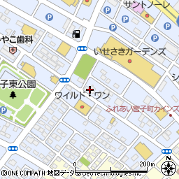 全席個室ダイニング 忍家 伊勢崎店周辺の地図