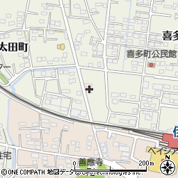 群馬県伊勢崎市喜多町175周辺の地図