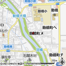 石川県加賀市動橋町ヌ周辺の地図