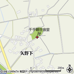 茨城県笠間市矢野下1347周辺の地図