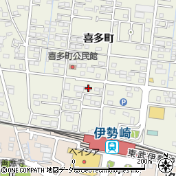 群馬県伊勢崎市喜多町90-2周辺の地図