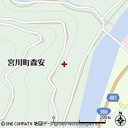 岐阜県飛騨市宮川町森安周辺の地図