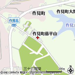 石川県加賀市作見町藤平山周辺の地図