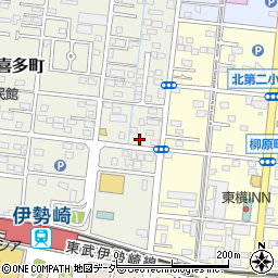群馬県伊勢崎市喜多町17周辺の地図
